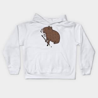 Bass Clarinet Capybara Kids Hoodie